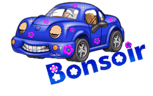 Gif animé bonsoir voiture